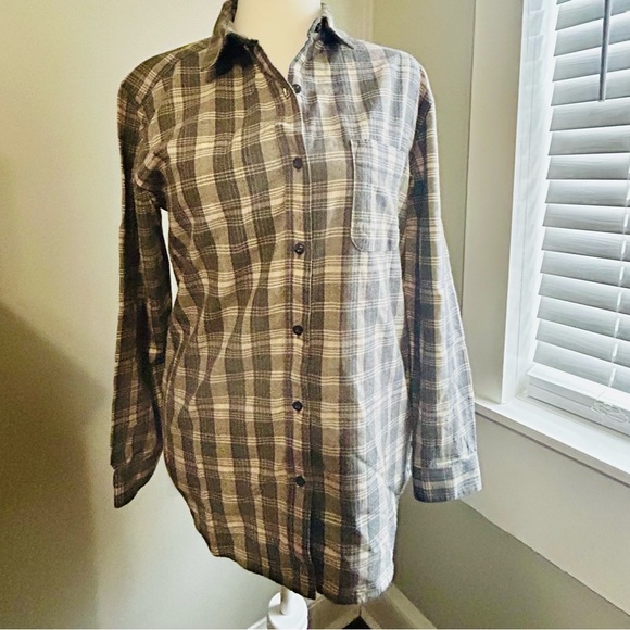 The North Face Gray Plaid Casual Shirt Women’s Size Medium - Picture 8 of 8